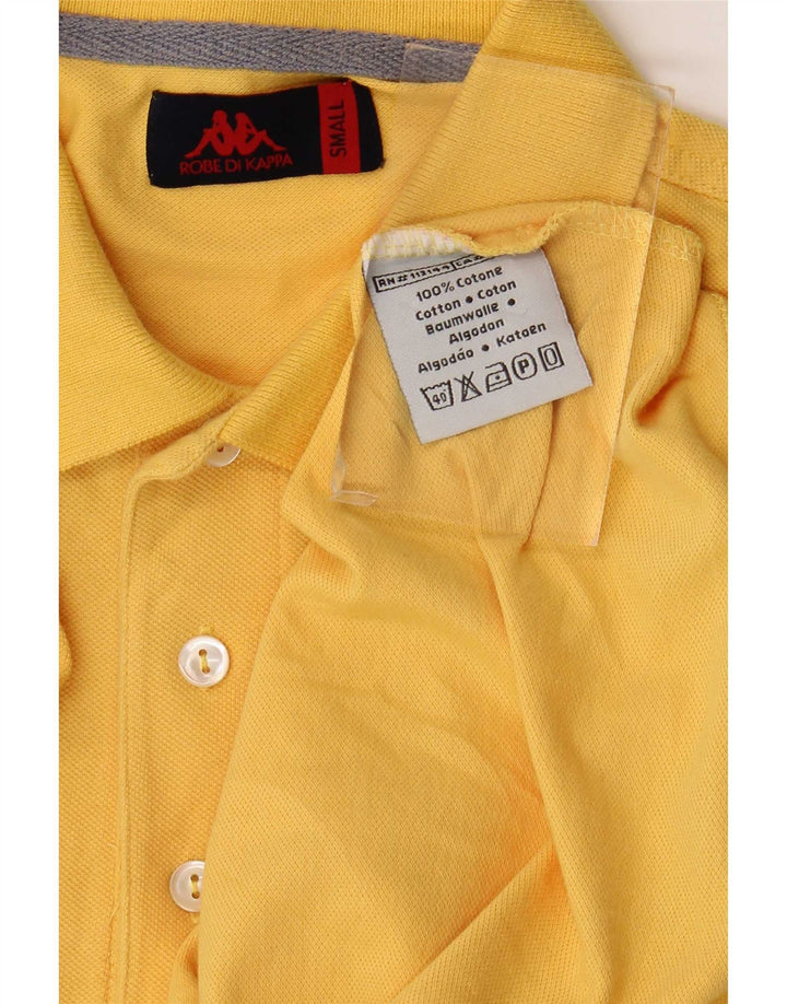Polo Kappa Hombre Small Amarillo Algodón