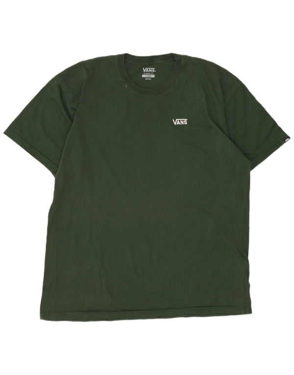 Vans Hombre Classic Fit Camiseta Top XL Algodón Verde