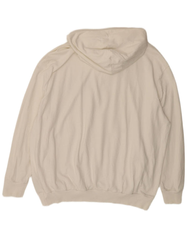 Calvin Klein Jersey con capucha gráfica para hombre 3XL Algodón blanco roto