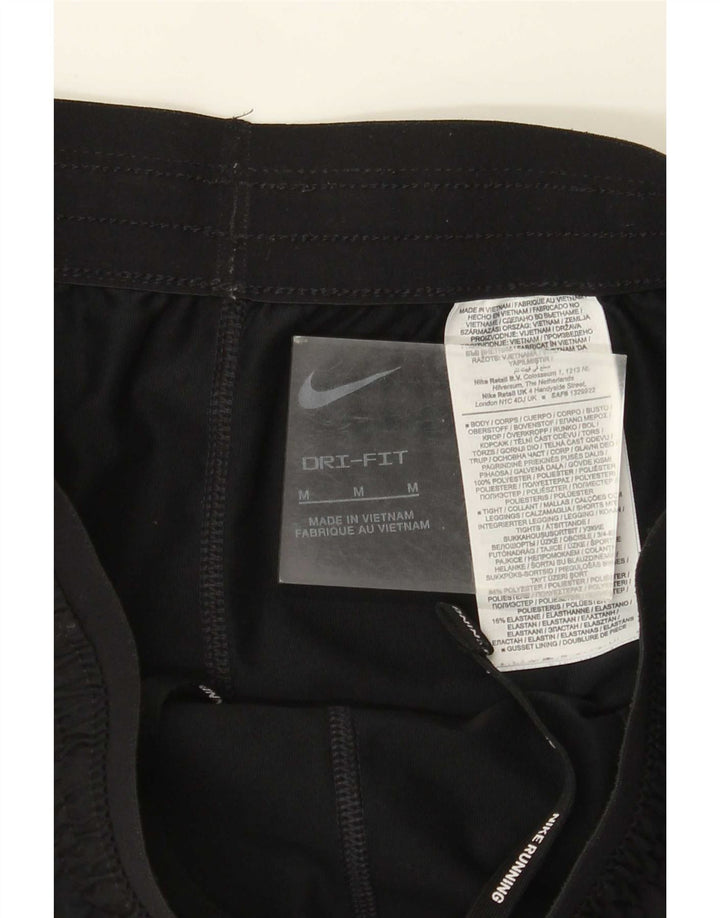 Nike - Pantalones cortos deportivos Dri Fit para mujer, talla M, poliéster negro
