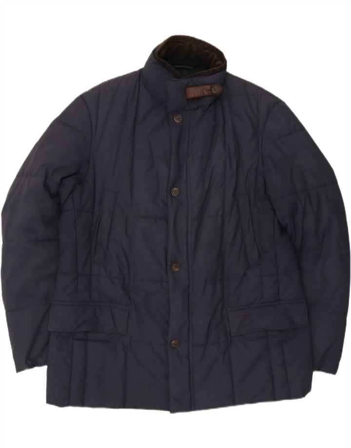 Barbour Chaqueta acolchada para hombre UK 42 XL Poliéster azul marino