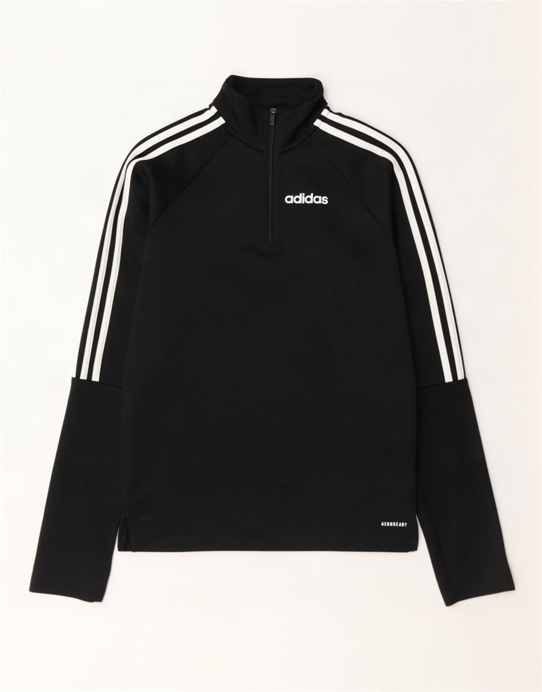 Adidas Hombre Aeroready Zip Neck Jersey Chándal Top XS Poliéster Negro