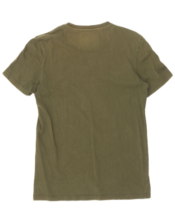 Lyle & Scott - Camiseta para hombre, talla pequeña, color caqui, algodón