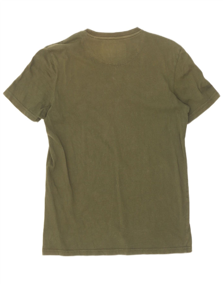 Lyle & Scott - Camiseta para hombre, talla pequeña, color caqui, algodón