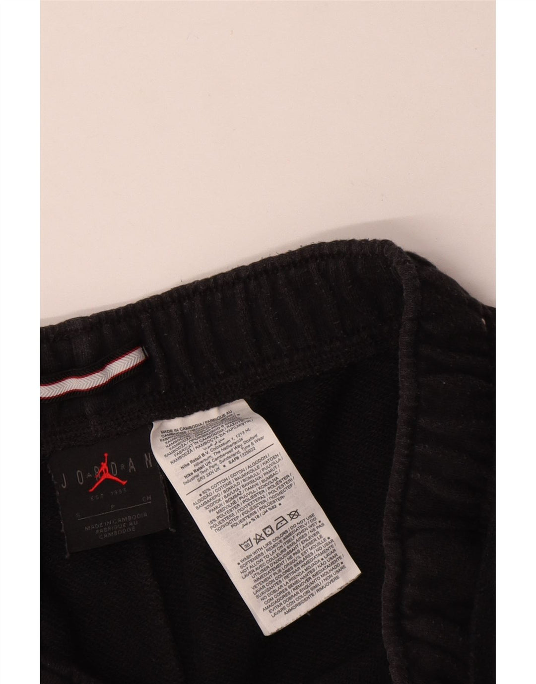 JORDAN Pantalones cortos deportivos con gráficos para hombre Pequeños de algodón negro