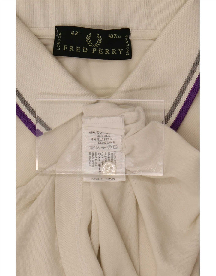 Polo Fred Perry Hombre Algodón Blanco Mediano