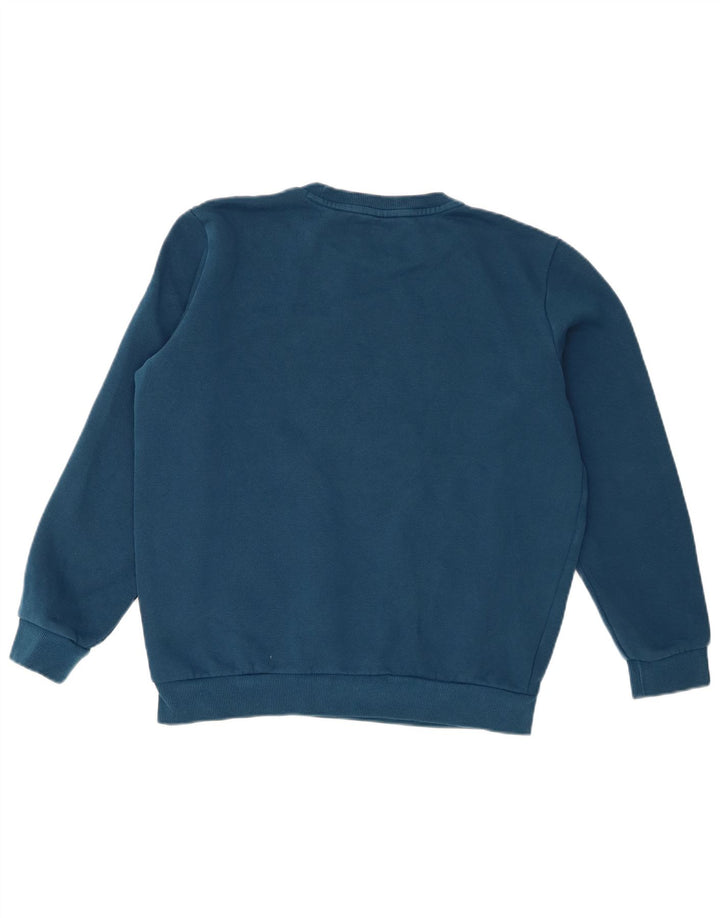 Puma - Sudadera extragrande para mujer, talla 10, algodón azul pequeño