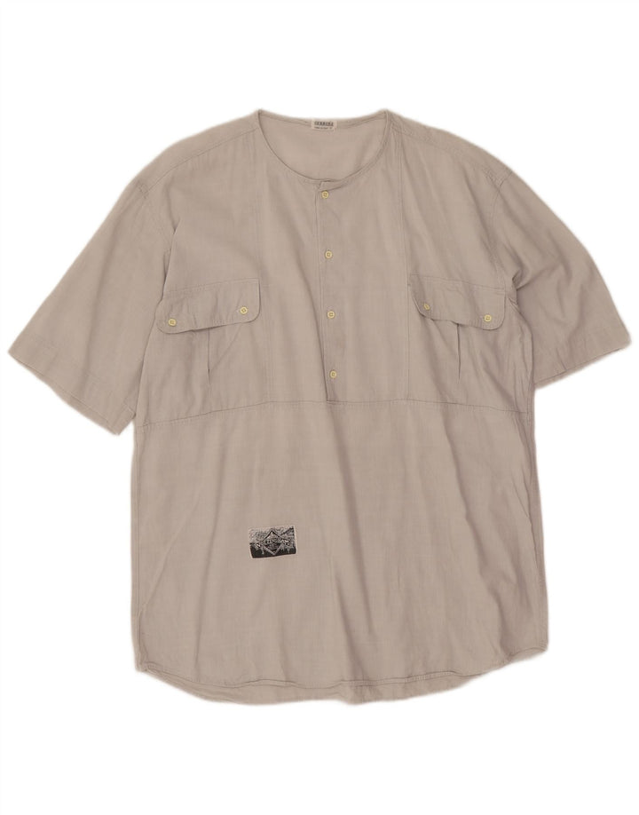 Carrera Camisa de manga corta para hombre XL Gris