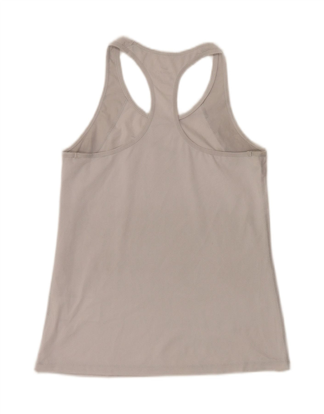 NIKE Womens Dri Fit Graphic Vest Top UK 10 Small Grey Polyester