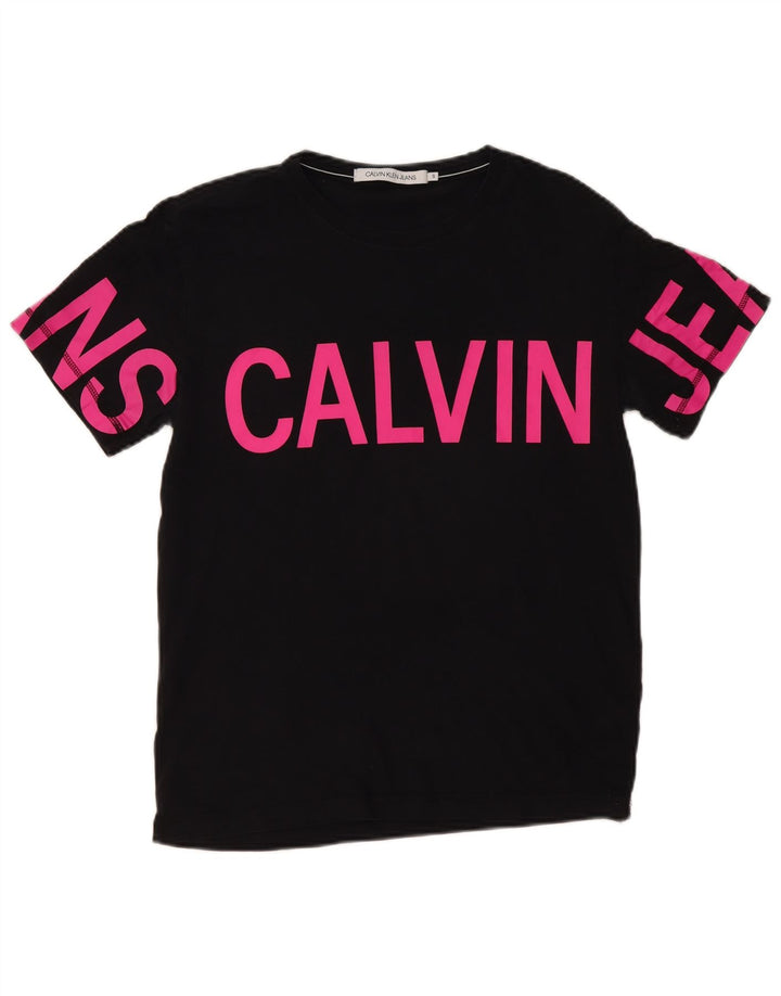 Calvin Klein Jeans Hombre Gráfico Pequeño Algodón Negro