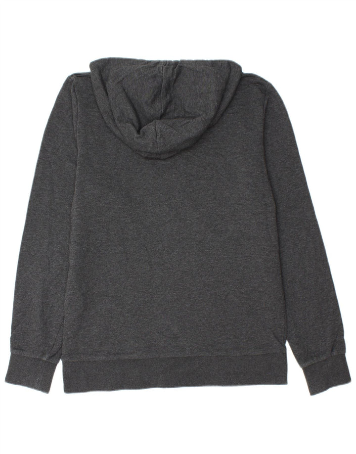 JACK & JONES Sudadera con capucha y cremallera para hombre de algodón gris medio