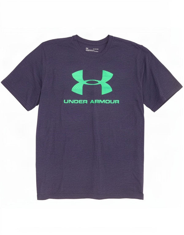Under Armour Hombre Heat Gear Graphic Camiseta Top XL Azul Marino