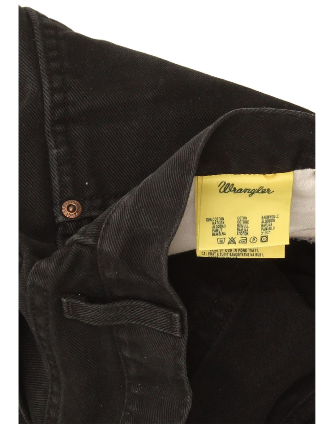 Wrangler Vaqueros rectos Texas para hombre W36 L32 Algodón negro
