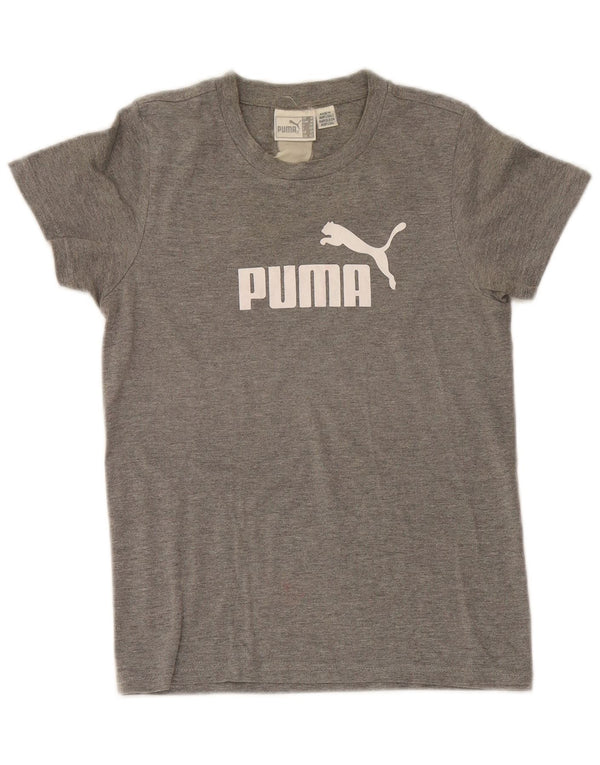 Puma - Camiseta gráfica para mujer (talla 40), color gris medio