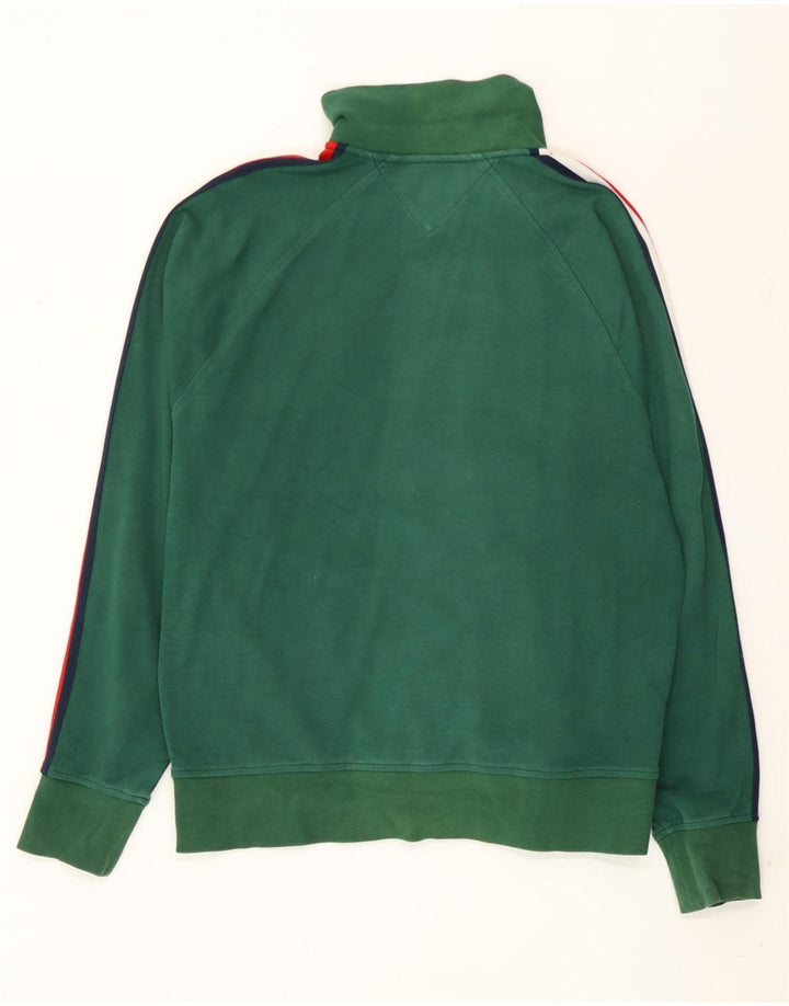 Tommy Hilfiger Chaqueta tipo chándal con diseño color block en verde medio