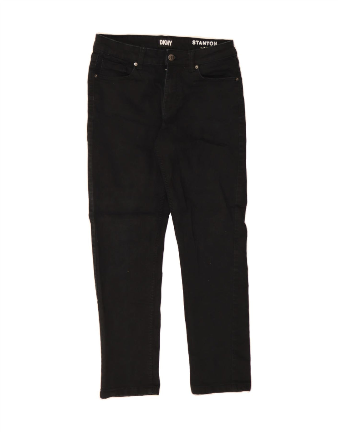 DKNY Womens Stanton Straight Jeans W30 L27 Black Cotton Vintage Dkny and Second-Hand Dkny from Messina Hembry 