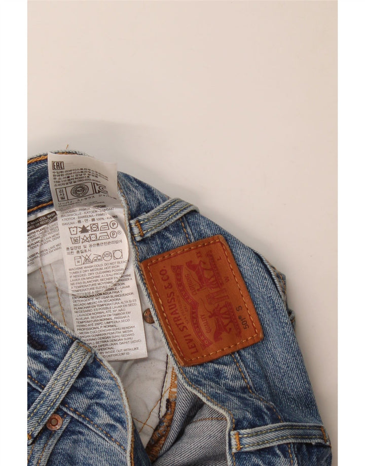 Vaqueros Levi's Mujer 501 Rectos W23 L27 Algodón Azul