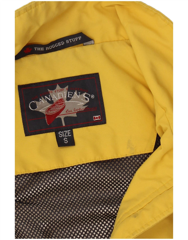 CANADIENS Mens Bomber Jacket UK 36 Small Yellow