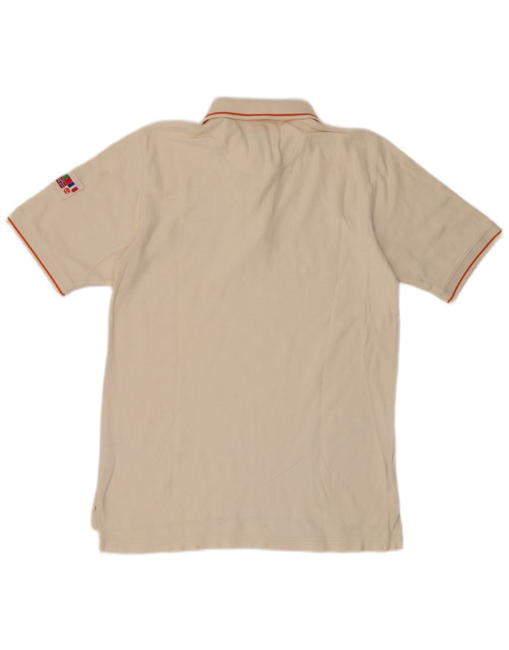 Timberland Polo Hombre Algodón Rayas Beige Pequeño