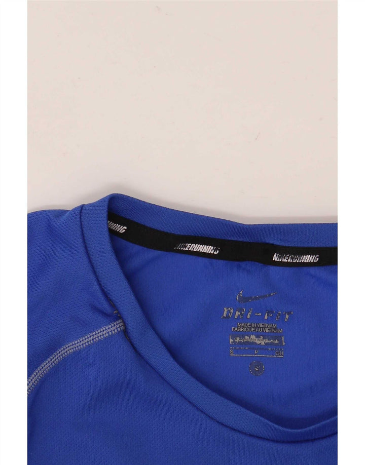 Camiseta Nike Dri Fit para hombre, talla pequeña, azul
