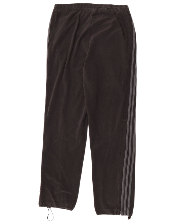 Adidas Hombre Velour Chándal Pantalones Joggers Mediano Negro Poliéster
