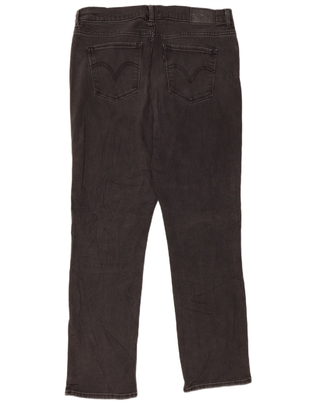 Levi's Classics - Vaqueros rectos para mujer, ajuste clásico, talla 10, talla grande, W30 L30, color negro