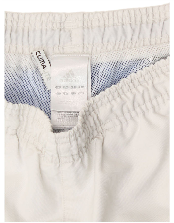 Adidas Mens Climalite Sport Shorts Grande Blanco Poliéster