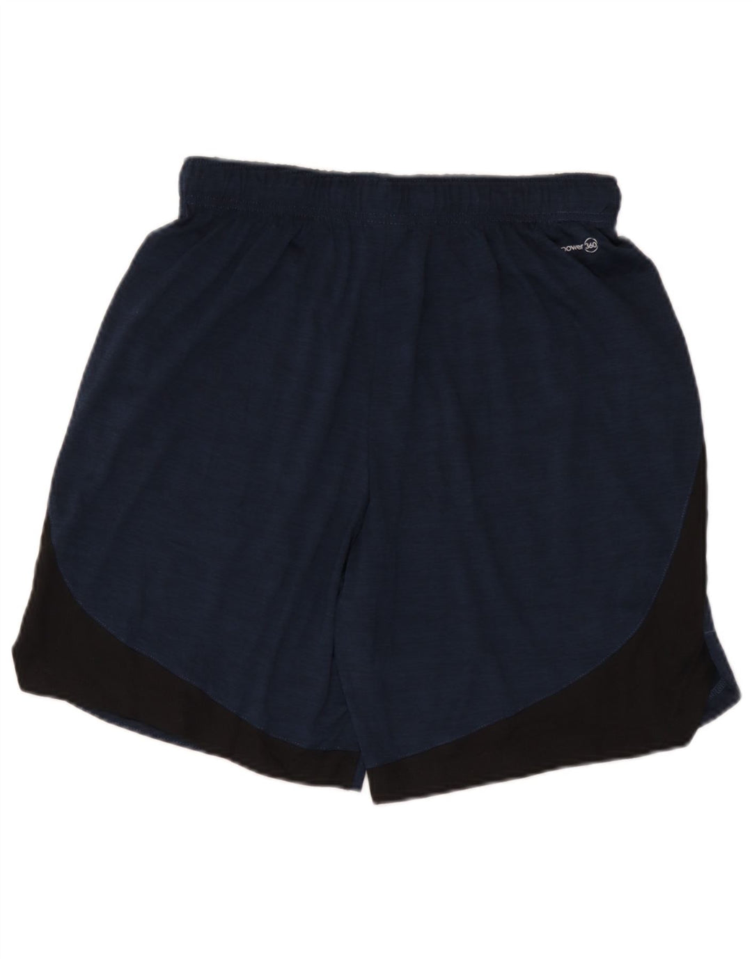 Russell Athletic - Pantalones cortos deportivos para hombre, color azul marino medio, poliéster con bloques de color