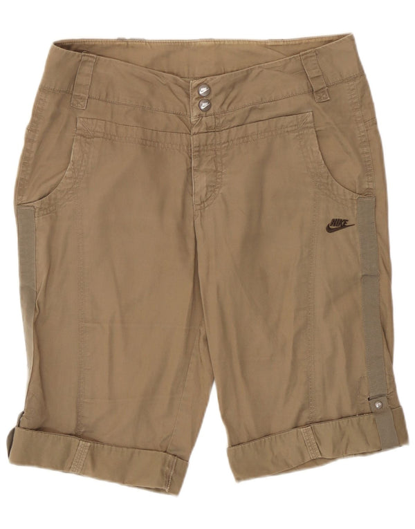 Nike Bermudas para mujer UK 12 Medium W30 L12 Caqui