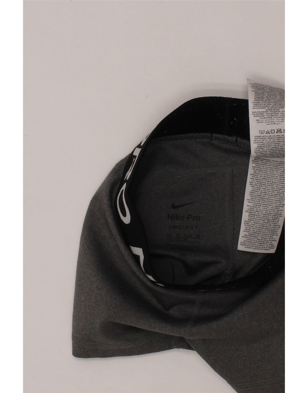 NIKE Pantalones cortos deportivos Dri Fit Graphic para niñas 6-7 años XS Gris Poliéster