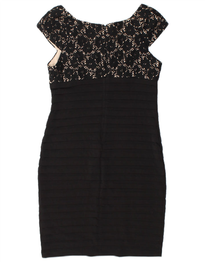 WALLIS Vestido ajustado sin mangas para mujer UK 40 Mediano Poliéster negro