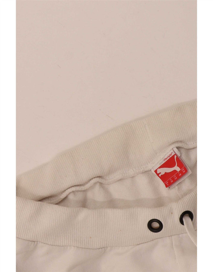 Puma Pantalones cortos deportivos para mujer UK 10 Small White