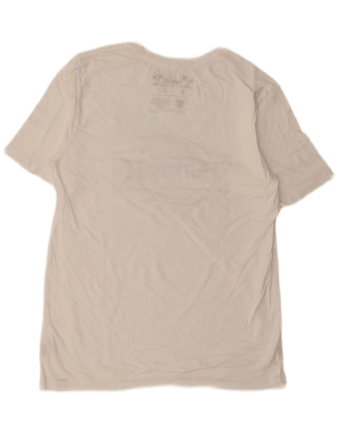 Hurley - Camiseta gráfica para hombre, talla pequeña, algodón blanco