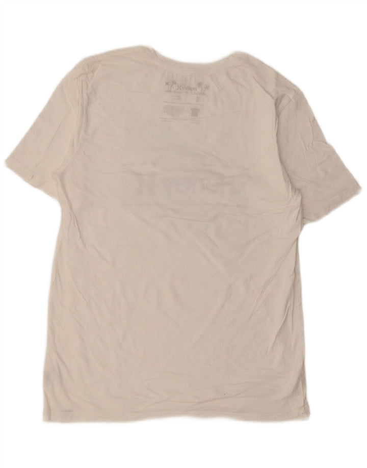 Hurley - Camiseta gráfica para hombre, talla pequeña, algodón blanco