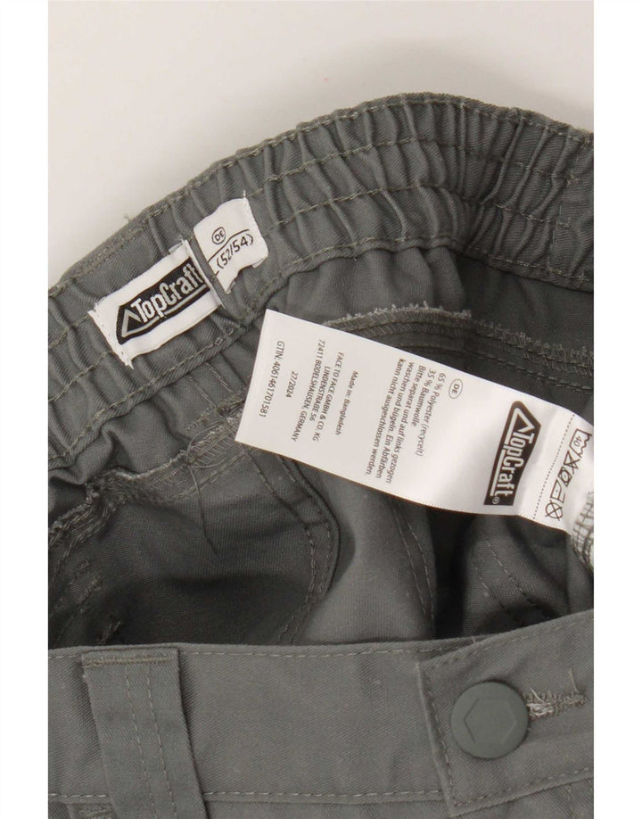 Pantalones cortos cargo vintage para hombre IT 52/54 XL W38 Poliéster gris