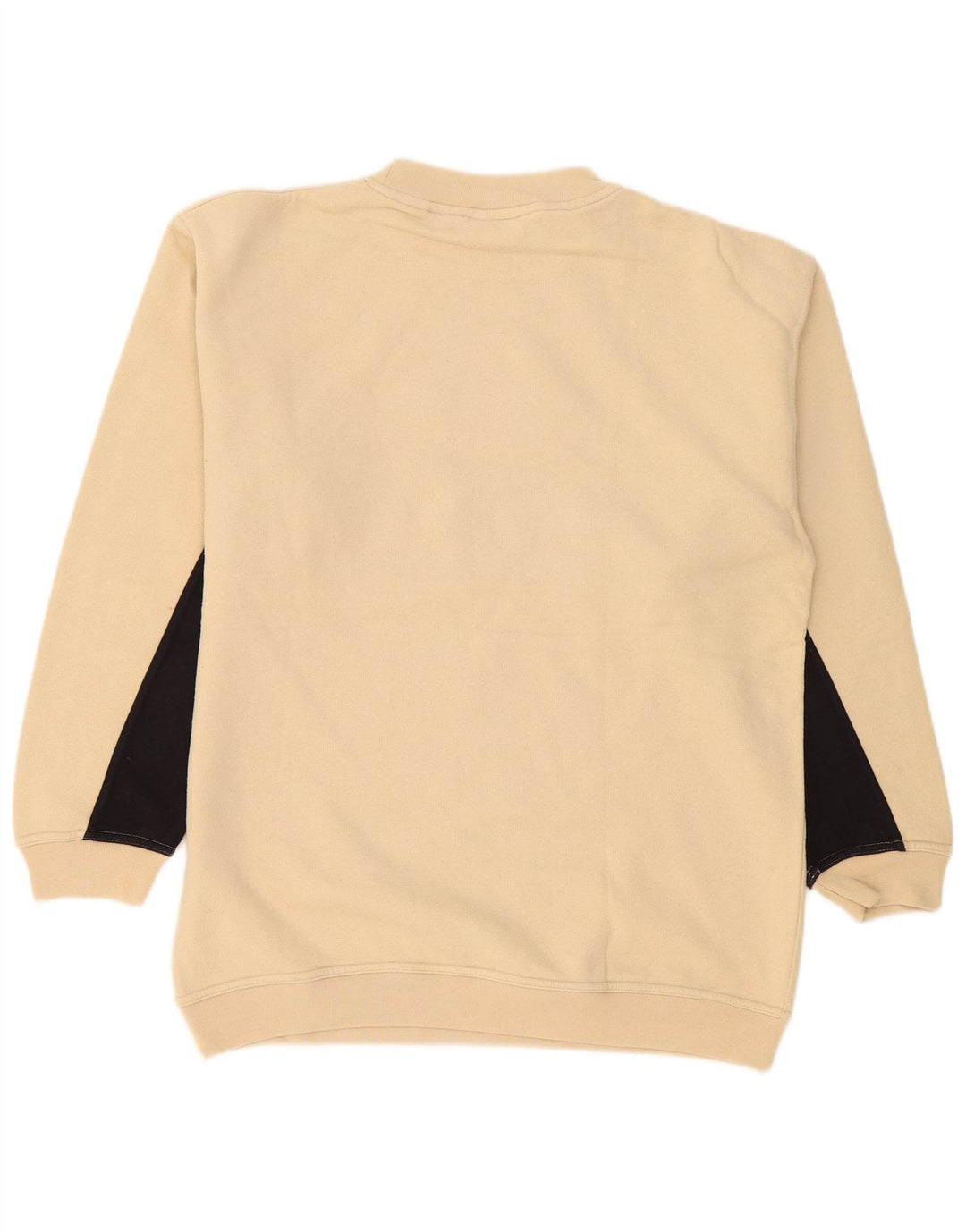 Reebok Hombre Sudadera Gráfica Jersey Small Beige Colorblock Algodón