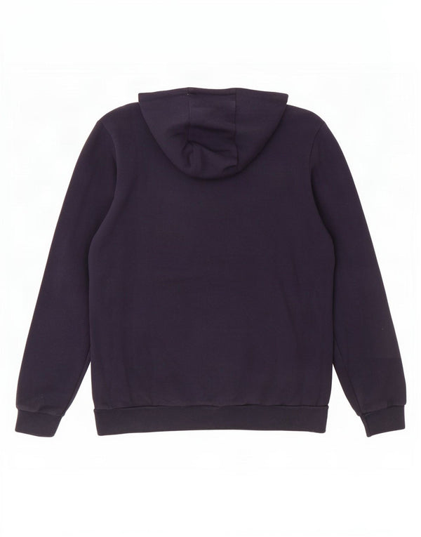 Adidas - Sudadera con capucha para hombre, diseño gráfico, Reino Unido 44/46, tamaño grande, algodón azul marino