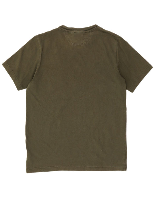 ADIDAS Camiseta gráfica para hombre Top Small Khaki Cotton