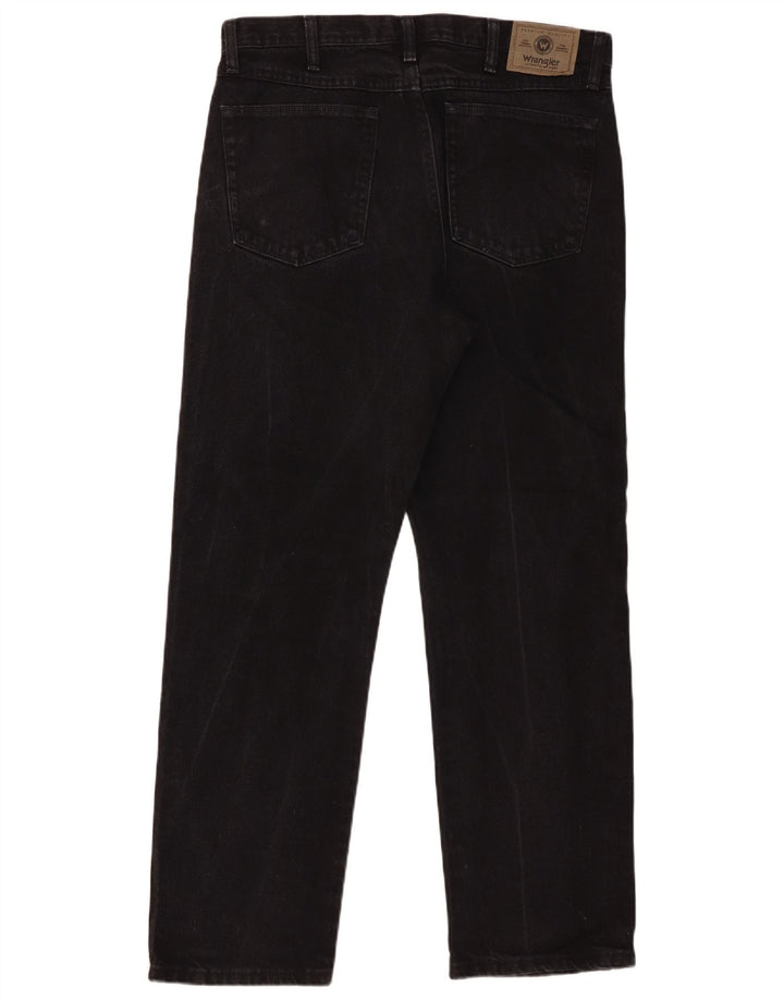 Wrangler Vaqueros rectos para hombre W34 L30 Algodón negro