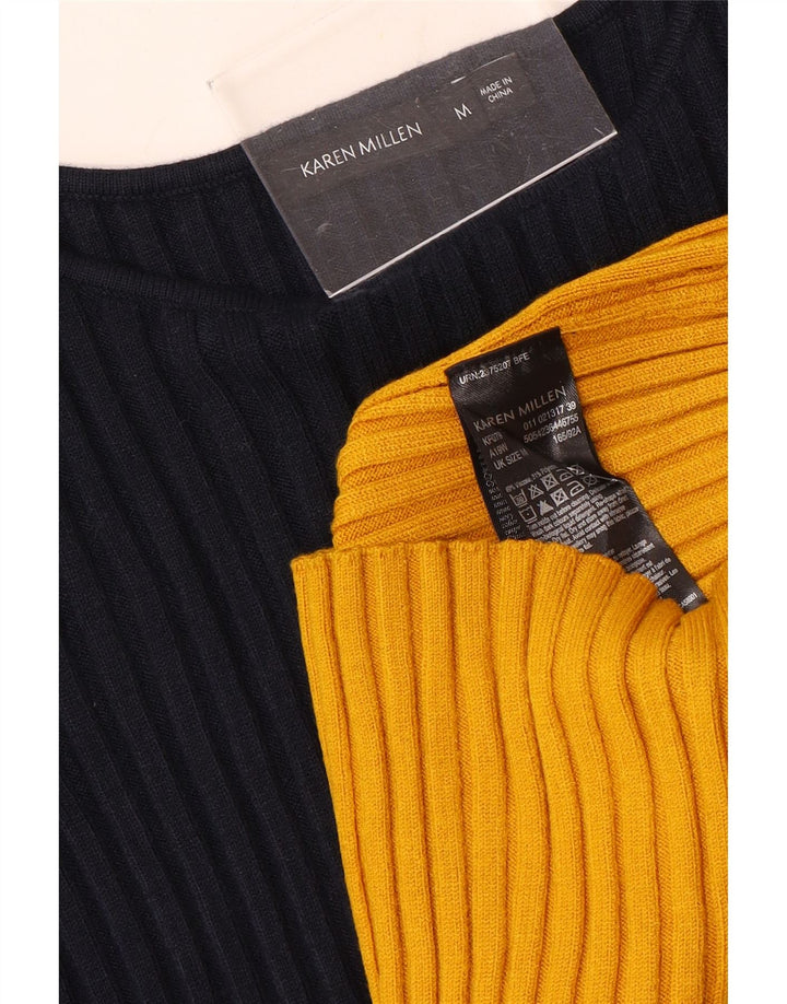 Karen Millen - Jersey para mujer con cuello barco, talla 40, talla M, color azul marino