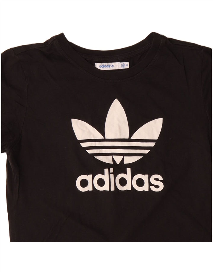 ADIDAS Camiseta gráfica para mujer Top IT 40 Small Black Cotton