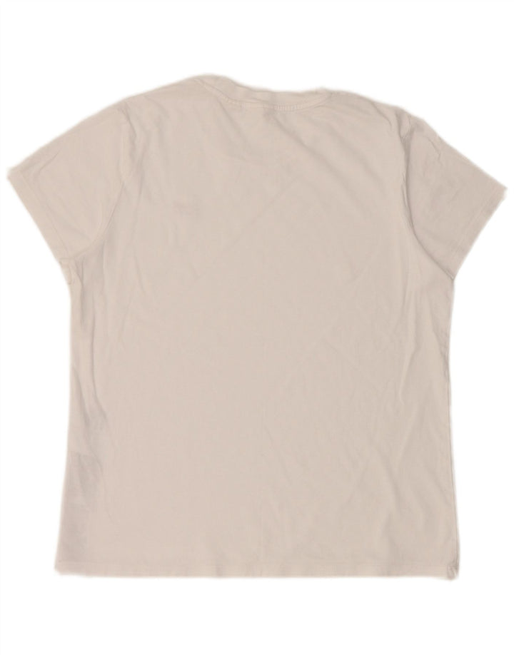 Levi's Camiseta para mujer Top UK 12 Medium White Cotton