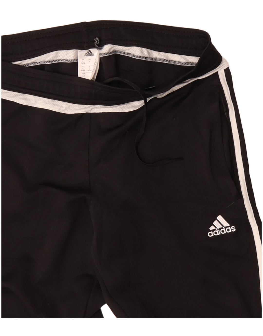 ADIDAS Mujer Climacool Chándal Pantalones UK 16/18 Grande Negro Poliéster