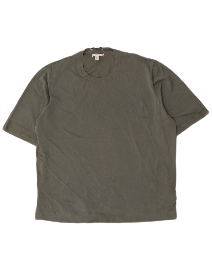 Cos Camiseta regular para hombre Top XL Algodón caqui