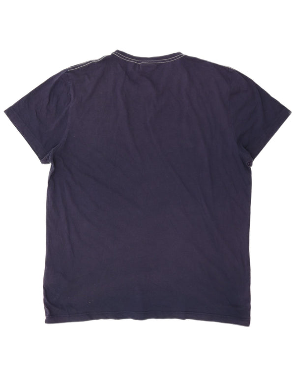 Gant Camiseta Gráfica para Hombre Top XL Azul Marino Algodón