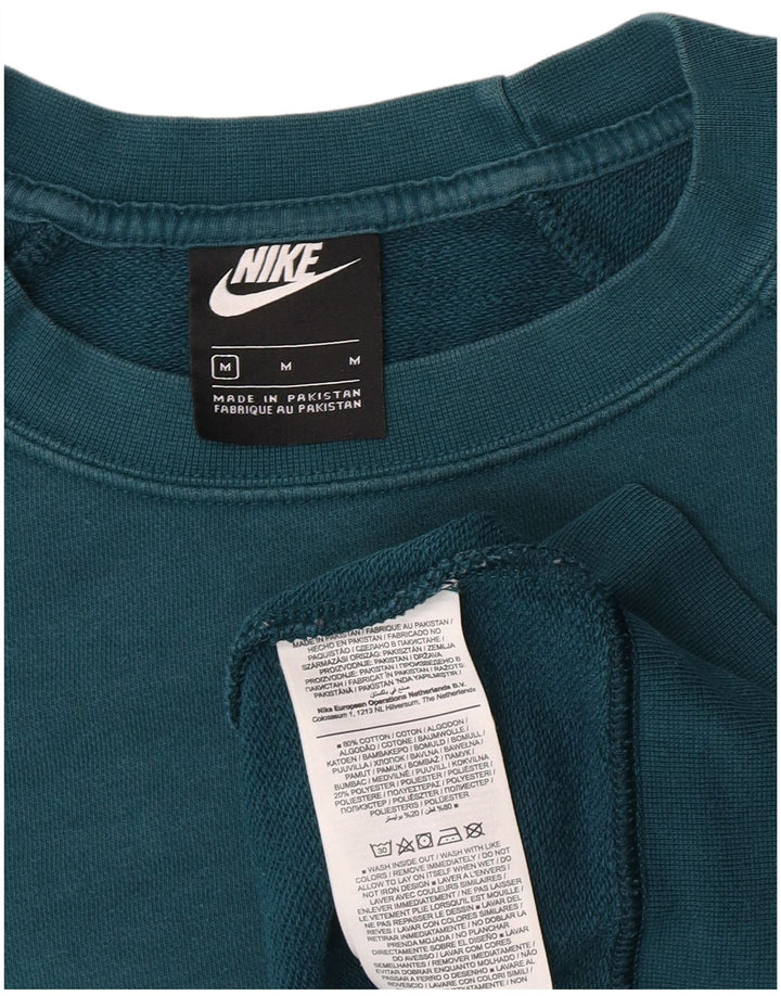 Nike - Sudadera para mujer (talla 40), color verde medio, algodón