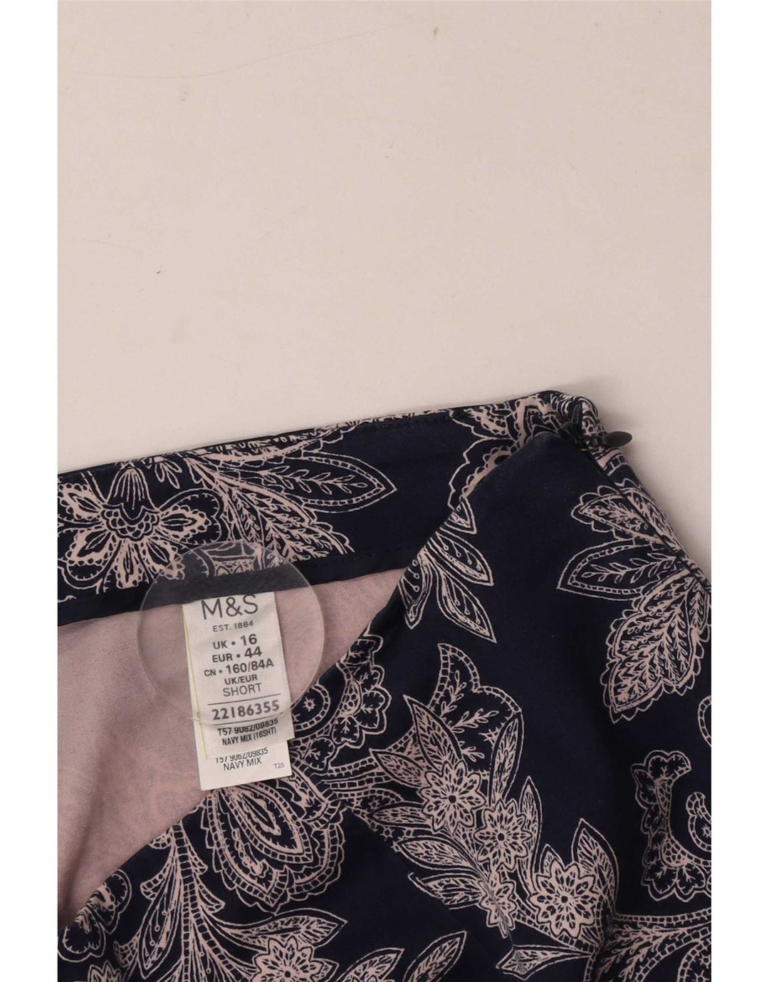 Marks & Spencer Pantalones Capri con Estampado Abstracto para Mujer UK 40 Large W34 L19