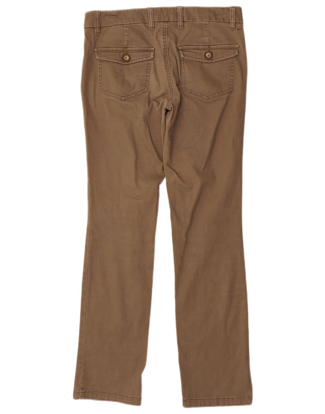 FAT FACE Pantalones chinos de cintura baja para mujer UK 10 Small W32 L31 Marrón