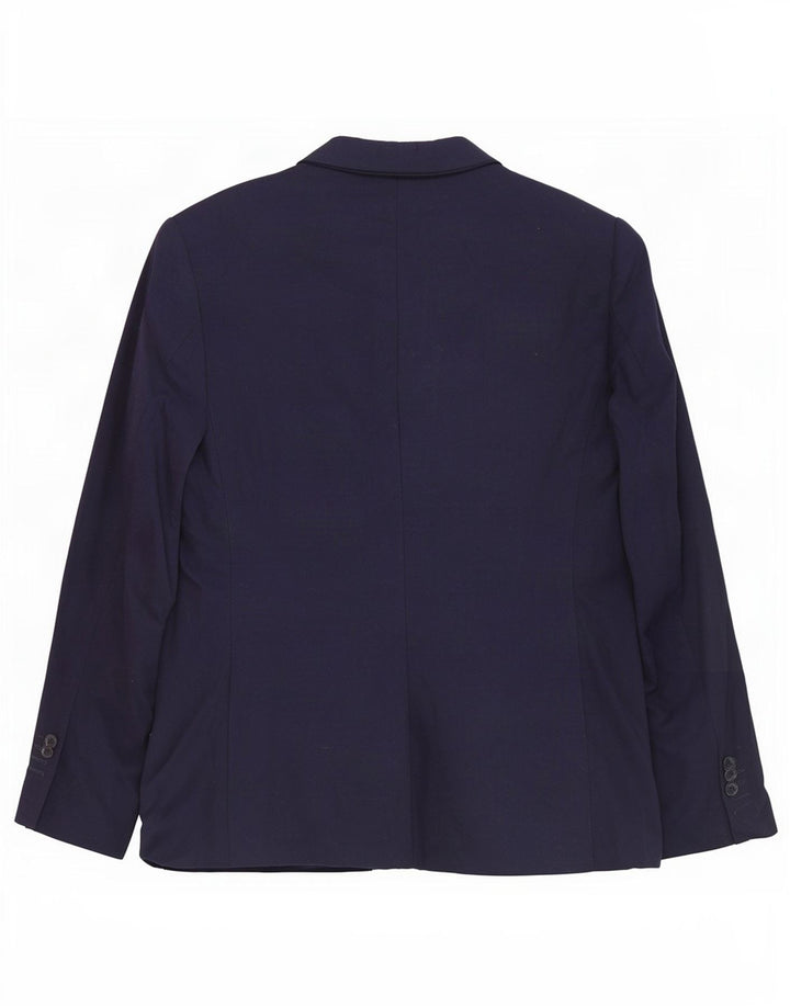 Massimo Dutti Chaqueta Blazer De 2 Botones Hombre EU 54 XL Lana Azul Marino
