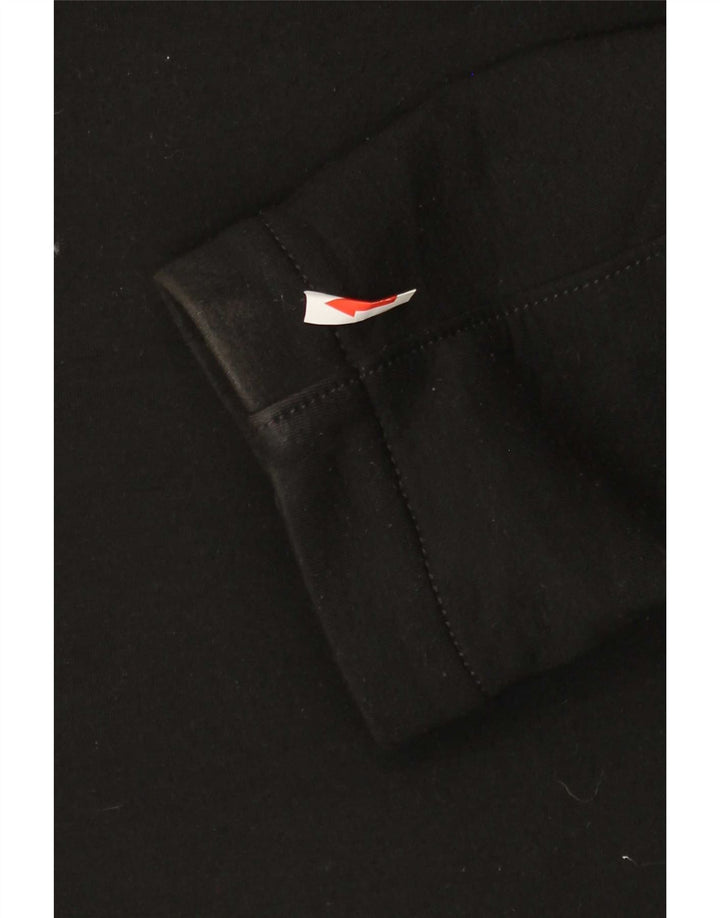 Zara Chaqueta acolchada con capucha para hombre UK 40 Large Algodón negro
